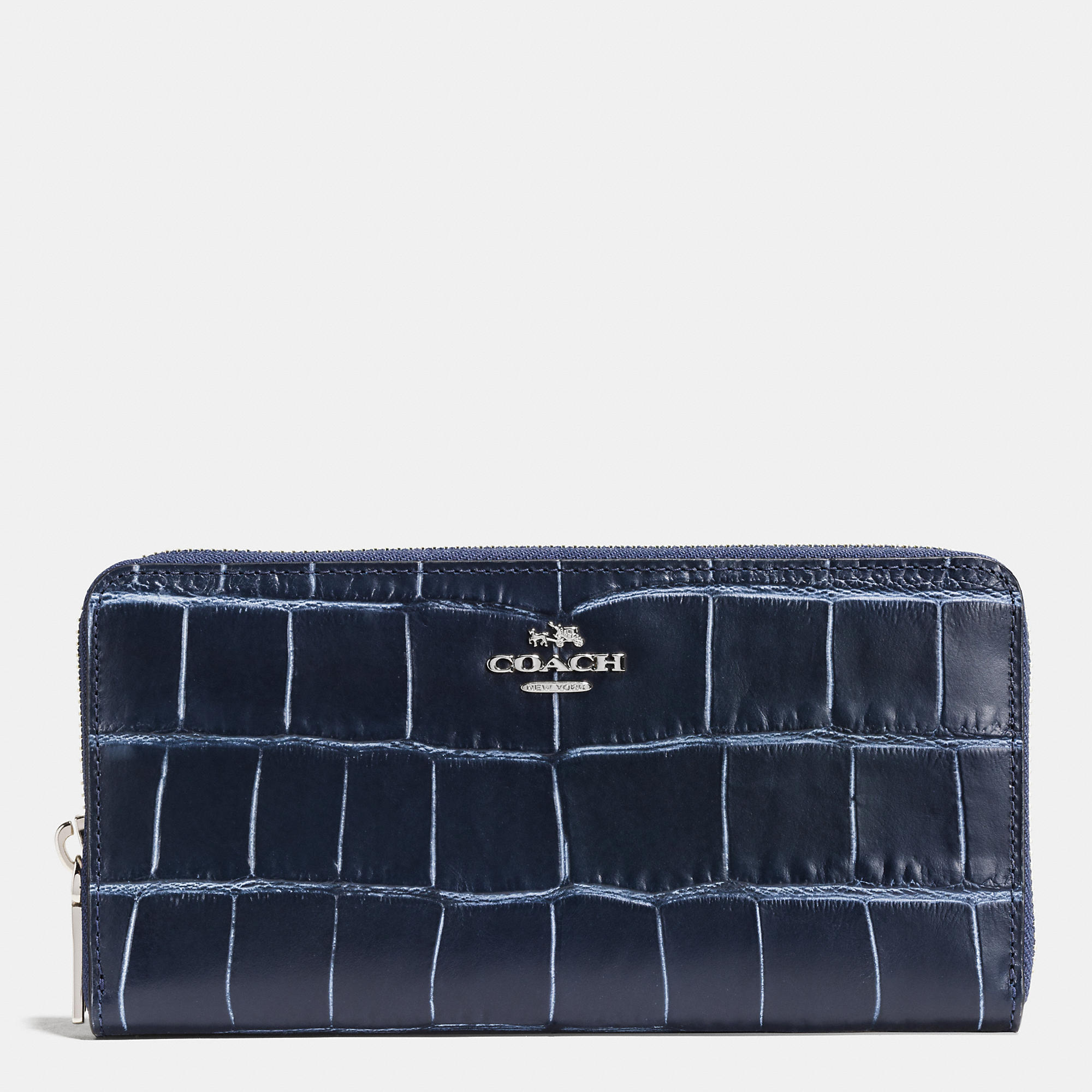 New Leather Coach Accordion Zip Wallet | Women